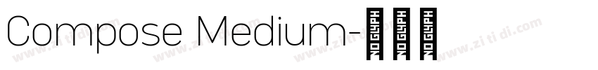 Compose Medium字体转换